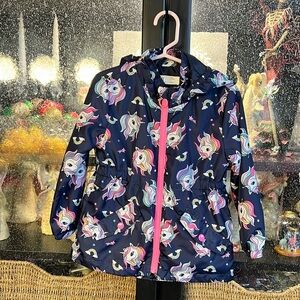 H&M 2-4y unicorn rain jacket